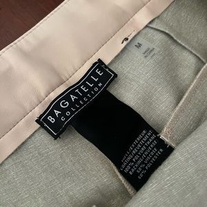 Bagatelle pleather cream pants.